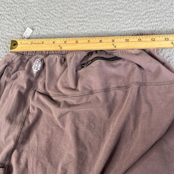 Free People Pants Women M Brown Wide Leg Utility Pockets Lounge Harem Cargo Boho - Picture 11 of 15
